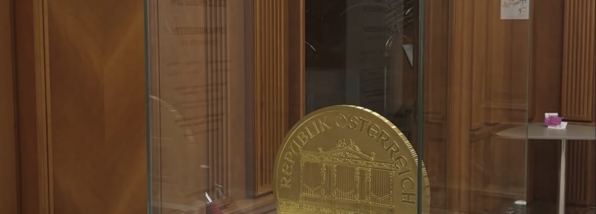 größte Goldmünze der Welt in der Nationalbank